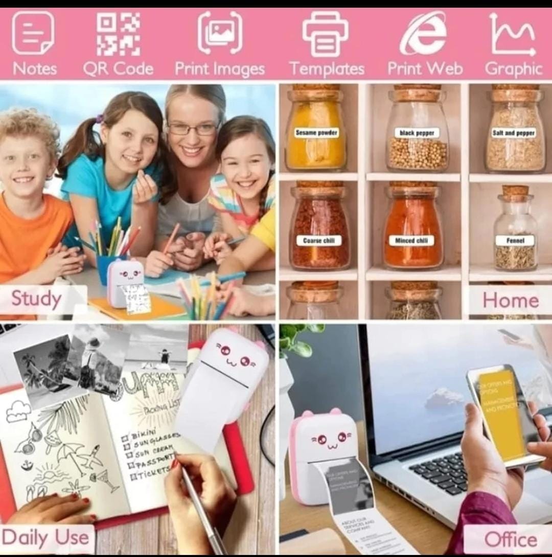 Portable Mini Mobile Printer